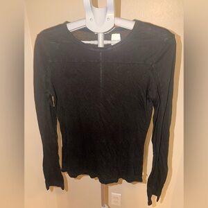 James Perse Classic Black Long Sleeve Tee